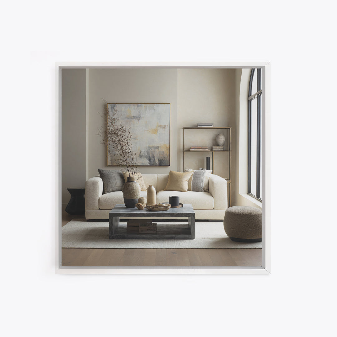 Monochrome Bridge Structure Framed Canvas Print, Office Art, Canvas Print, Office Decor, Abstract Art, Focus, Art Print, OFF-1x1-58