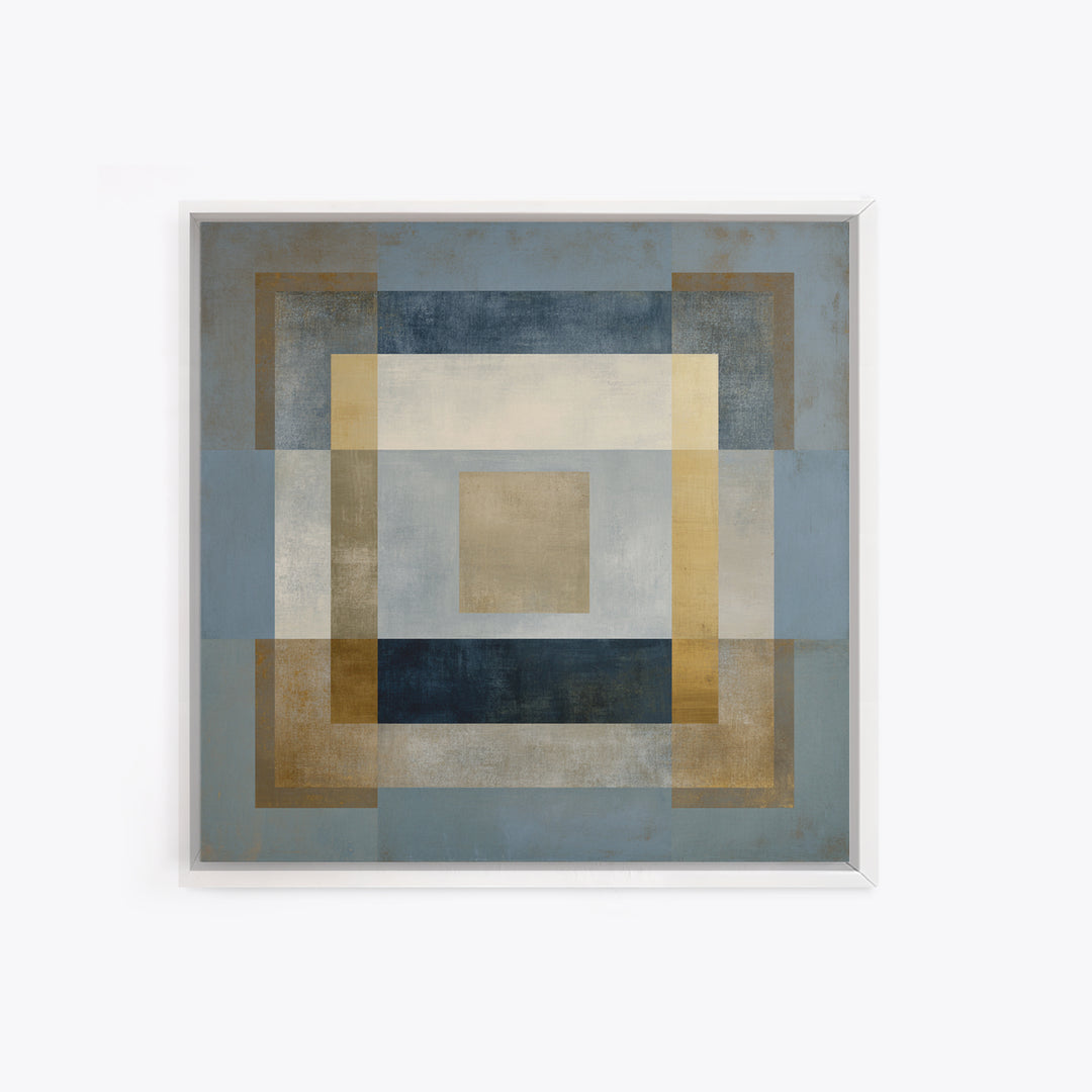 Clean Abstract Geometry Framed Canvas Print, Office Art, Art Print, Office Decor, Abstract Art, Focus, Printable, OFF-1x1-73