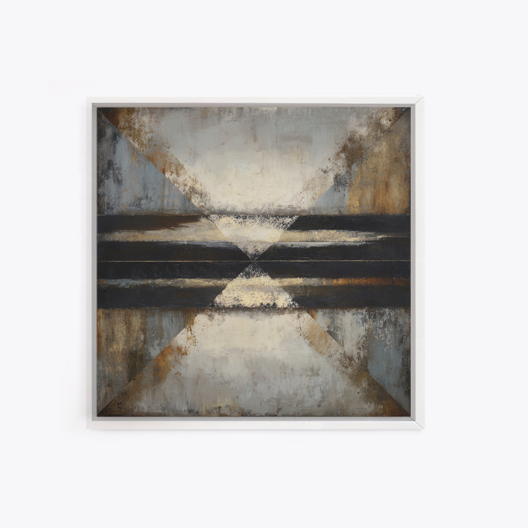 Monochrome Bridge Structure Canvas Print, Office Art, Neutral Decor, Office Decor, Fine Art, Focus, Wall Art, Home Decor, OFF-1x1-82