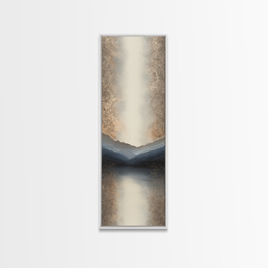 Minimal Mountain Sunrise for Focus Canvas Print, Office Art, Canvas Print, Office Decor, Fine Art, Focus, Art Print, Room Decor, OFF-1x3-14