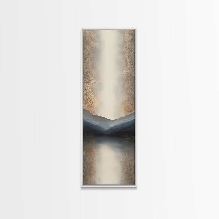 Minimal Mountain Sunrise for Focus Canvas Print, Office Art, Canvas Print, Office Decor, Fine Art, Focus, Art Print, Room Decor, OFF-1x3-14