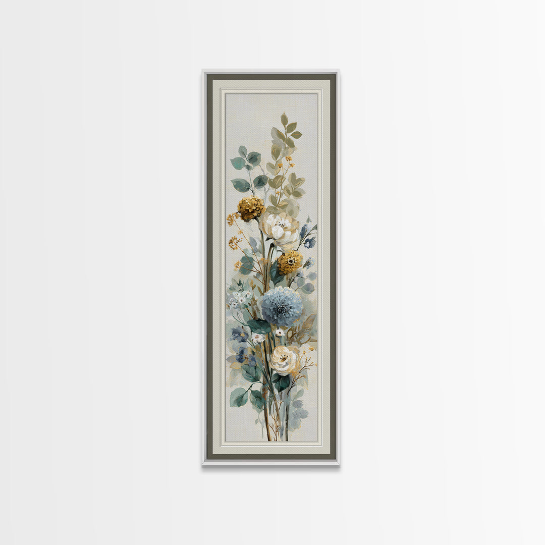 Modern Botanical Print Canvas Print, Office Art, Decor, Office Decor, Oil Painting, Focus, Wall Prints, Ai Art, Digital Print, OFF-1x3-40