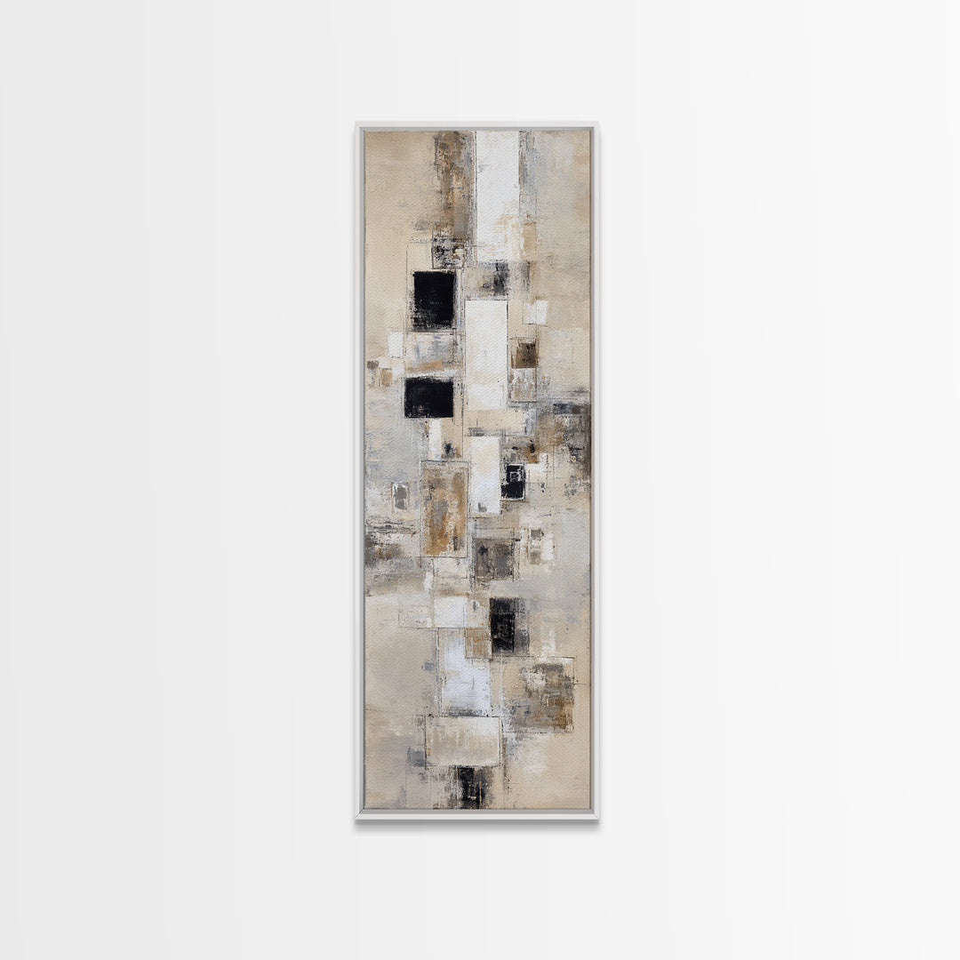 Large Neutral Texture Art for Professional Setting Canvas Print, Office Art, Fine Art Print, Office Decor, Abstract Art, Focus, OFF-1x3-57
