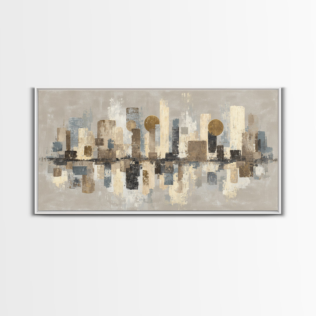 Large Neutral Texture Art for Professional Setting Canvas Print, Office Art, Contemporary Art, Office Decor, Fine Art, Focus, OFF-2x1-17