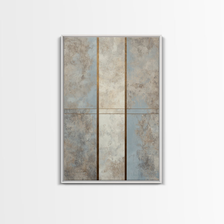 Monochrome Bridge Structure Framed Canvas Print, Office Art, Room Decor, Office Decor, Abstract Art, Focus, Printable Wall Art, OFF-2x3-18