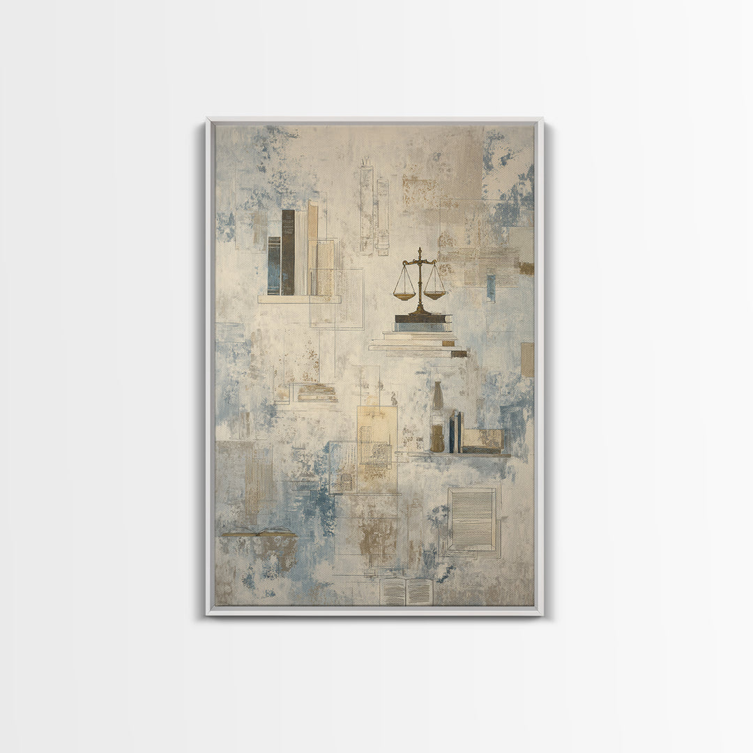 Architectural Line Drawing Framed Canvas Print, Office Art, Wall Decor, Office Decor, Abstract Art, Focus, Wall Prints, OFF-2x3-59