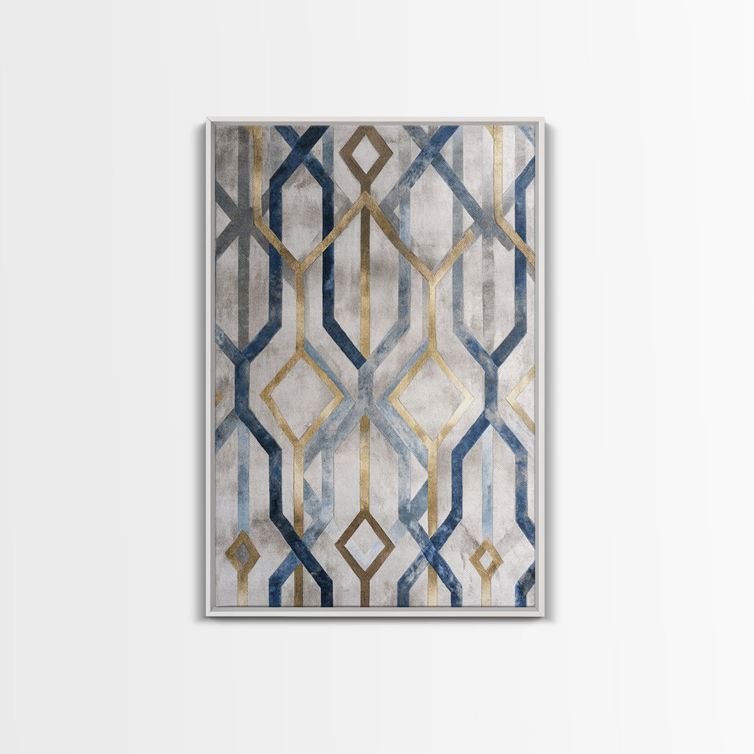 Clean Abstract Geometry Canvas Print, Office Art, Poster, Office Decor, Abstract Art, Focus, Canvas Wall Art, Wall Prints, OFF-2x3-9
