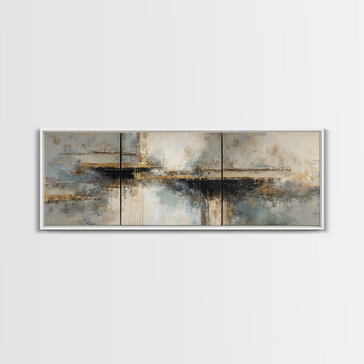 Monochrome Bridge Structure Canvas Print, Office Art, Digital Wall Art, Office Decor, Abstract Art, Focus, Dopamine Decor, OFF-3x1-26