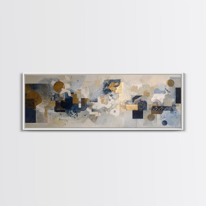 Clean Abstract Geometry Canvas Print, Office Art, Dopamine Decor, Office Decor, Abstract Art, Focus, Boho Decor, OFF-3x1-41