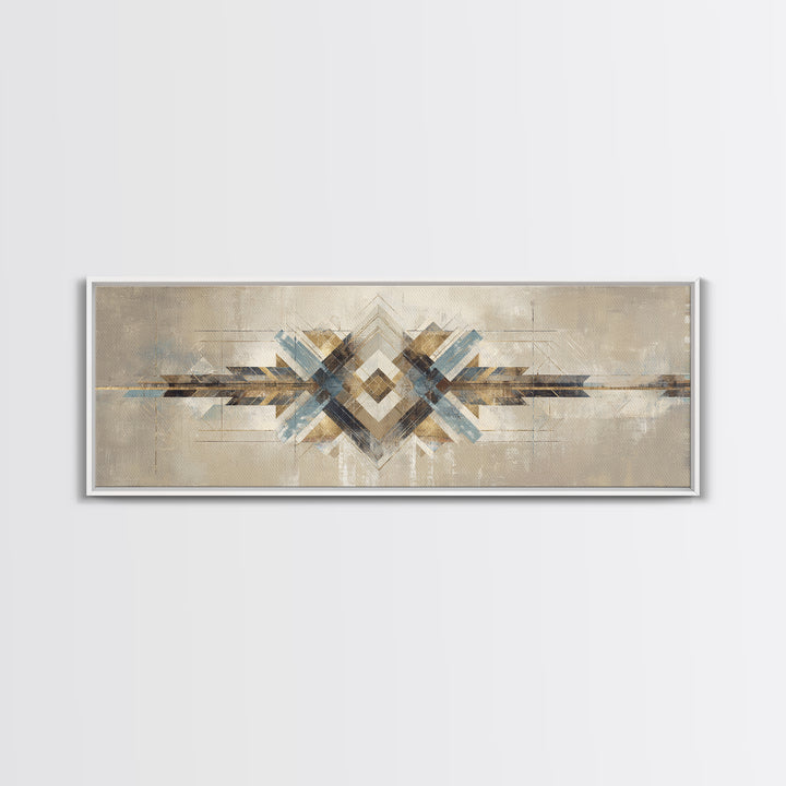 Subtle Motivational Symbol Using Arrows Without Text Framed Canvas Print, Office Art, Contemporary Art, Office Decor, Focus, OFF-3x1-55