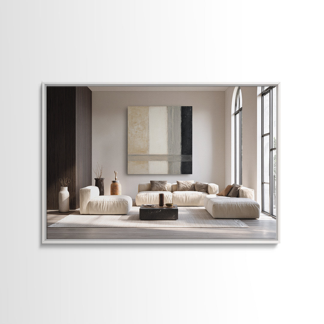 Monochrome Bridge Structure Framed Canvas Print, Office Art, Printable, Office Decor, Fine Art, Focus, Printable Art, OFF-3x2-14