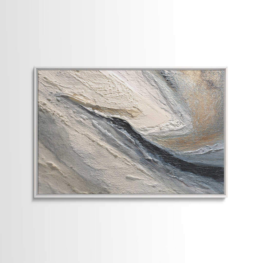 Desk Plant Botanical Closeup Framed Canvas Print, Office Art, Canvas Wall Art, Office Decor, Watercolor Art, Focus, OFF-3x2-20