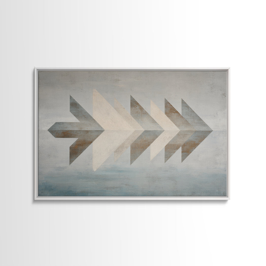 Subtle Motivational Symbol Using Arrows Without Text Canvas Print, Office Art, Cubicle Decor, Office Decor, Abstract Art, Focus, OFF-3x2-43