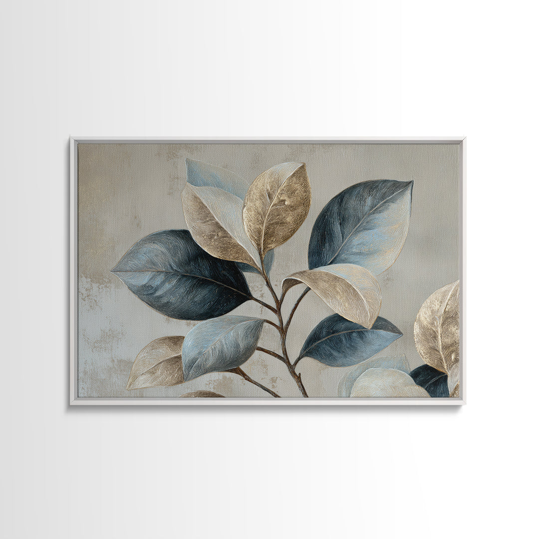 Desk Plant Botanical Closeup Canvas Print, Office Art, Neutral Decor, Office Decor, Oil Painting, Focus, Wall Art, Home Decor, OFF-3x2-68