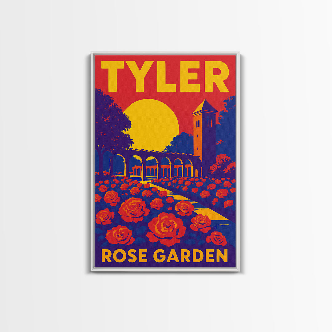 Tyler Texas Travel Poster, Canvas Print, High Contrast City Poster, Tyler City Art, Modern Wall Decor, Wanderlust Decor, Gift For Travelers