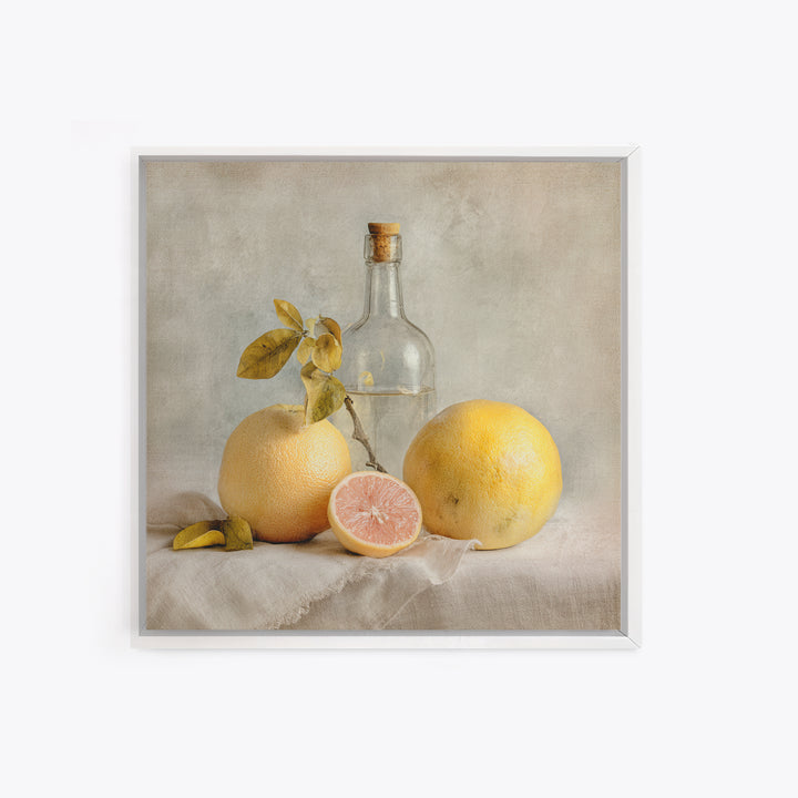 Outdoor Citrus Still Life Framed Canvas Print, Patio Art, Fine Art Print, Patio Decor, Fine Art, Outdoor, Wall Decor, PAT-1x1-53