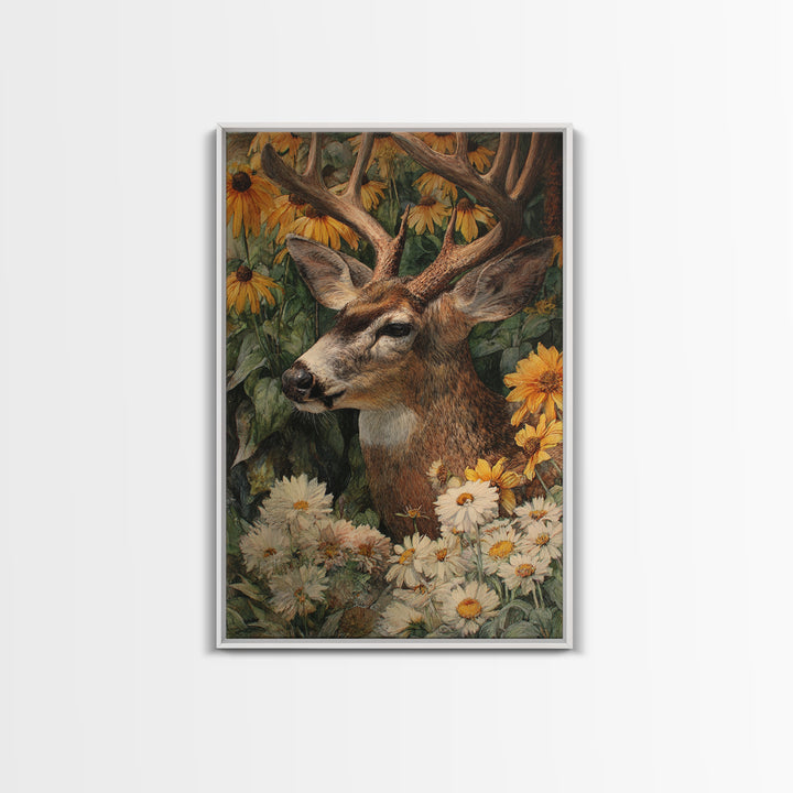 Butterfly Garden with Zinnias and Daisies Canvas Print, Patio Art, Metal Wall Art, Patio Decor, Oil Painting, Outdoor, PAT-2x3-45