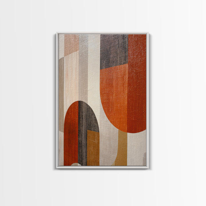Warm Geometric Tile Pattern Framed Canvas Print, Patio Art, Neutral Decor, Patio Decor, Fine Art, Outdoor, Wall Art, Home Decor, PAT-2x3-56
