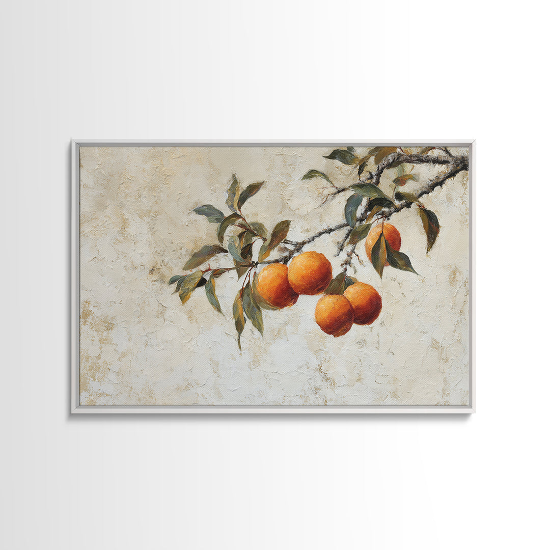 Orange Tree Branch Canvas Print, Patio Art, Western Decor, Patio Decor, Fine Art, Outdoor, Floral Art, Lake House Decor, PAT-3x2-26