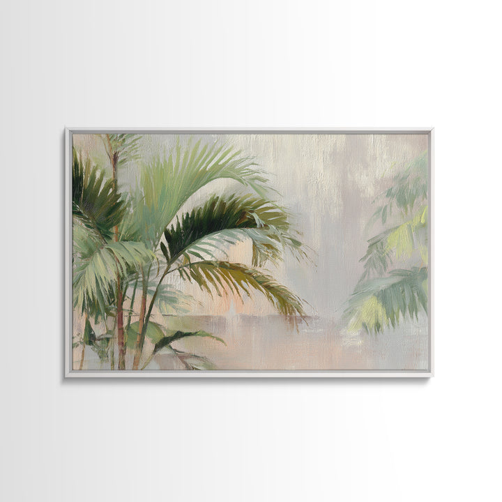 Tropical Palm Fronds Canvas Print, Patio Art, Yard Decor, Patio Decor, Fine Art, Outdoor, Luxury Decor, Art Print, Room Decor, PAT-3x2-29