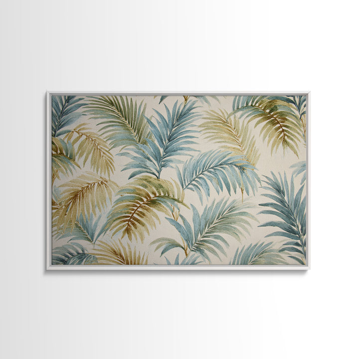 Tropical Palm Fronds Canvas Print, Patio Art, Yard Decor, Patio Decor, Fine Art, Outdoor, Luxury Decor, Art Print, Room Decor, PAT-3x2-53