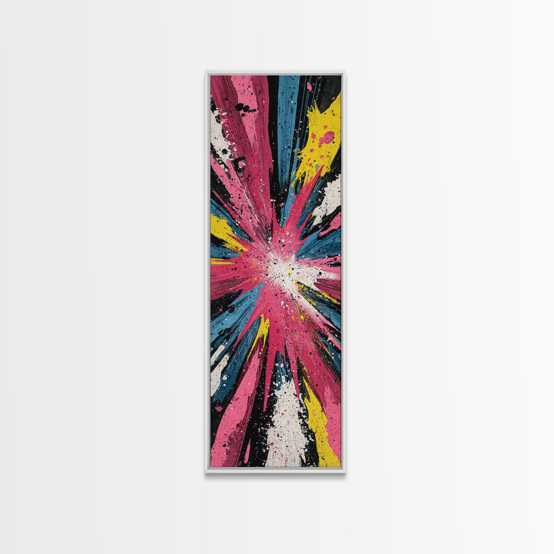 Exploding Starburst Shapes Without Text Canvas Print, Pop Art, Fine Art Print, Living Room Decor, Abstract Art, Pop, Poster, POP-1x3-94