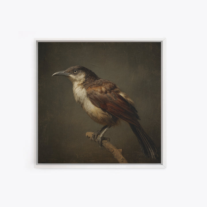 Old Master Bird Study Canvas Print, Renaissanceinspired Art, Floral Painting, Living Room Decor, Fine Art, Classic, Art Print, REN-1x1-95