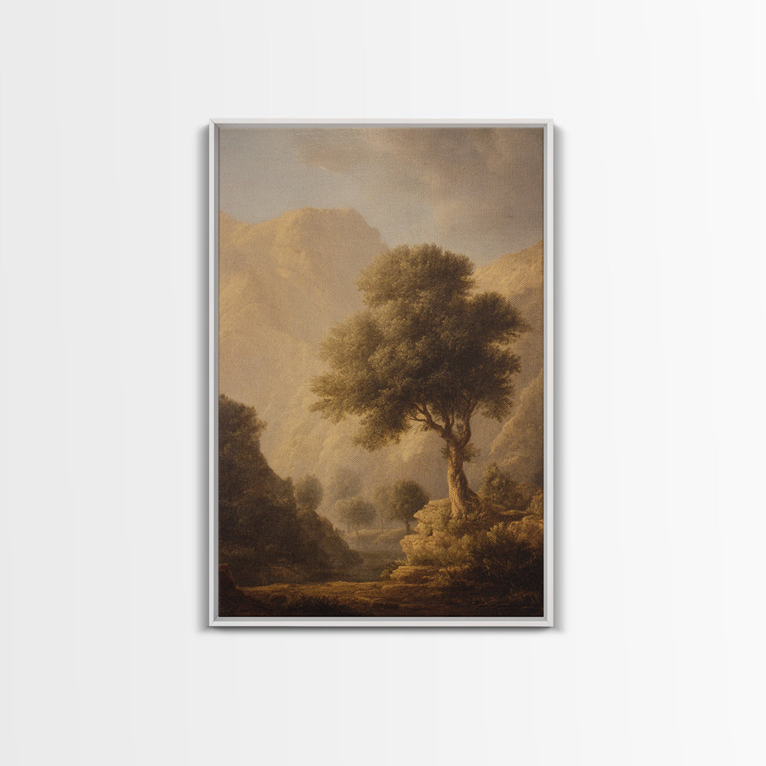 Biblical Desert Landscape Canvas Print, Renaissanceinspired Art, Gallery Decor, Living Room Decor, Fine Art, Classic, REN-2x3-5