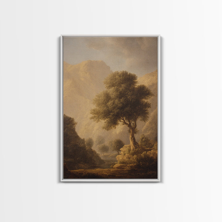 Biblical Desert Landscape Canvas Print, Renaissanceinspired Art, Gallery Decor, Living Room Decor, Fine Art, Classic, REN-2x3-5