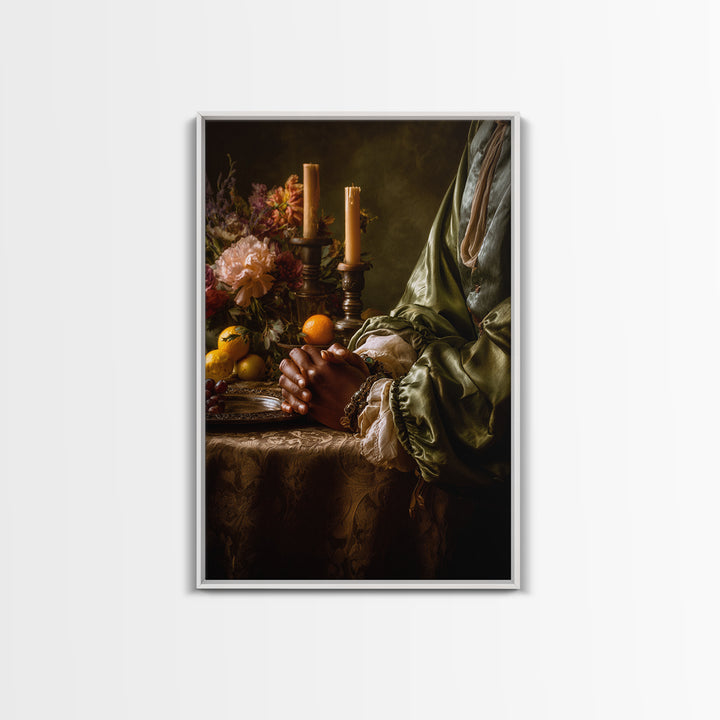 Classical Hands Study Canvas Print, Renaissanceinspired Art, Statement Artwork, Living Room Decor, Fine Art, Classic, REN-2x3-70