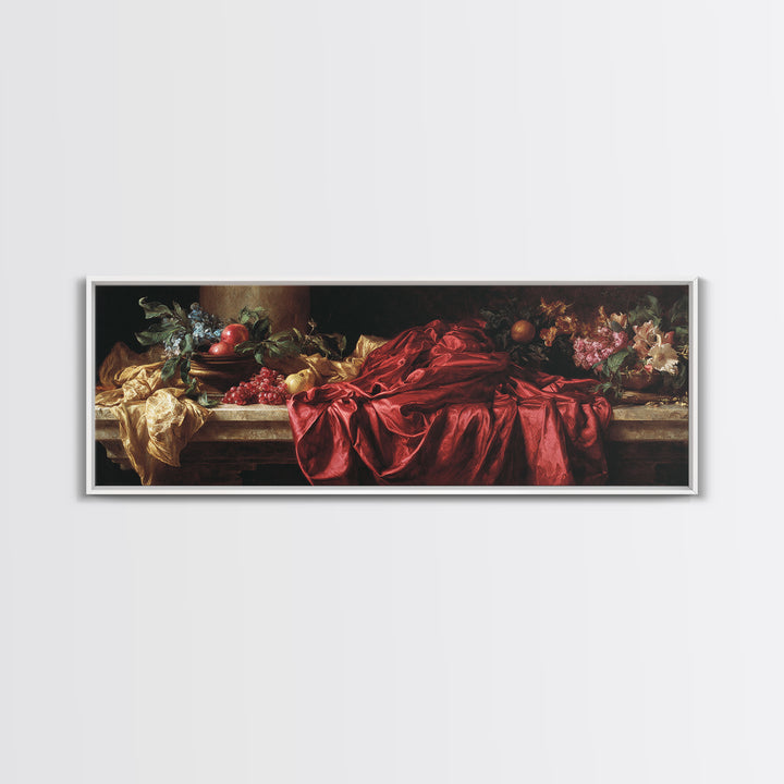 Dramatic Drapery Study Canvas Print, Renaissanceinspired Art, Living Room Art, Living Room Decor, Classic, Classic Art, REN-3x1-16