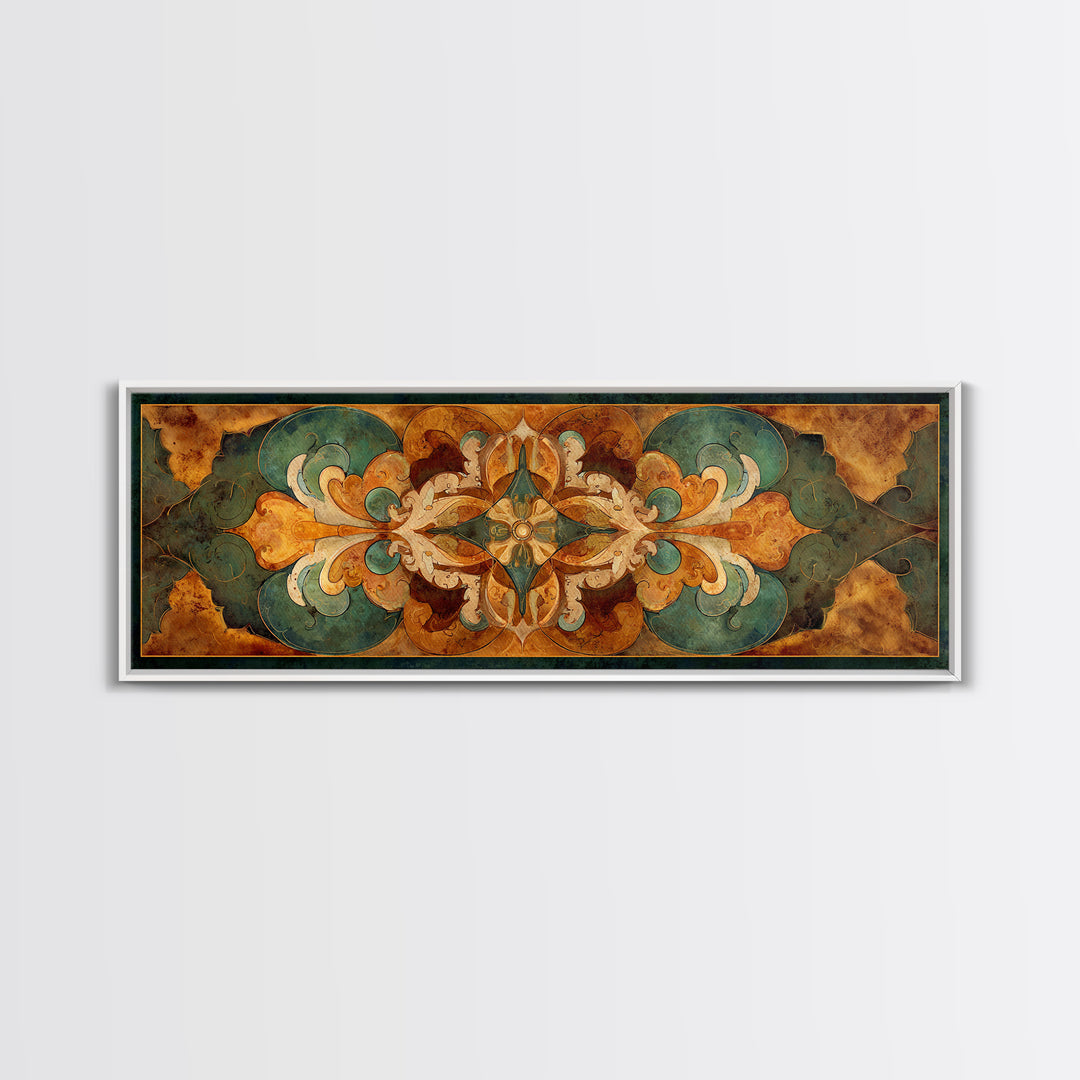 Fresco Celestial Ceiling Composition Framed Canvas Print, Renaissanceinspired Art, Yoga Wall Art, Living Room Decor, Classic, REN-3x1-7