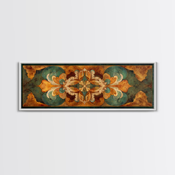 Fresco Celestial Ceiling Composition Framed Canvas Print, Renaissanceinspired Art, Yoga Wall Art, Living Room Decor, Classic, REN-3x1-7