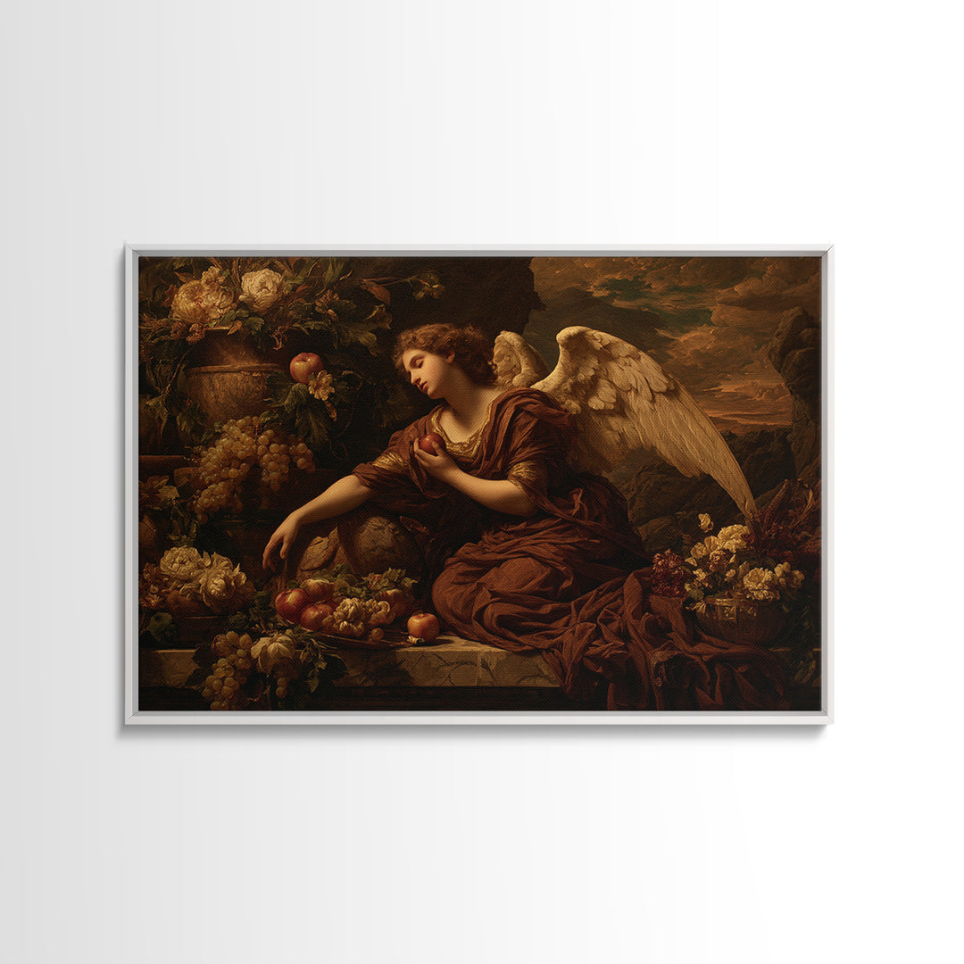 Classical Angel Study Canvas Print, Renaissanceinspired Art, Digital Print, Living Room Decor, Classic, Living Room Art, REN-3x2-54