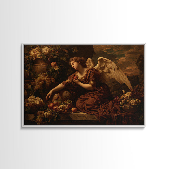 Classical Angel Study Canvas Print, Renaissanceinspired Art, Digital Print, Living Room Decor, Classic, Living Room Art, REN-3x2-54