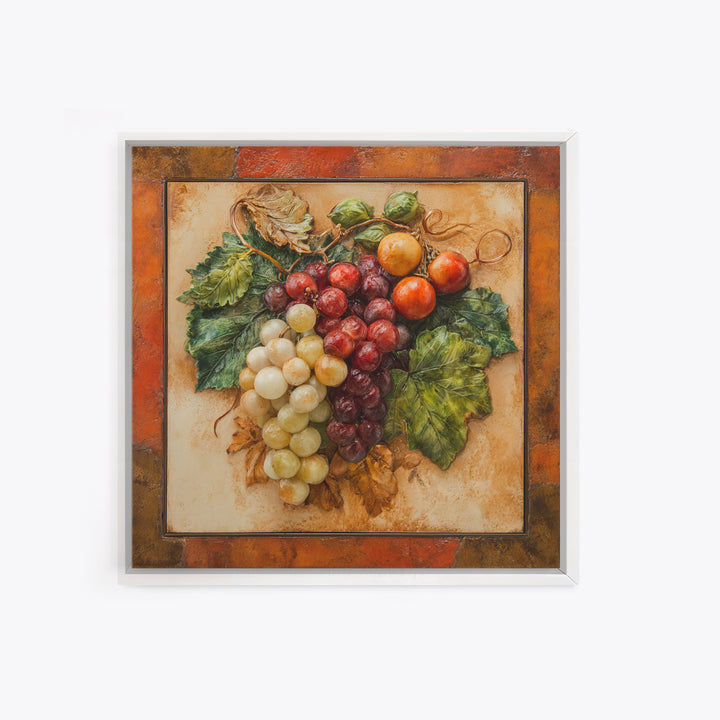 Wine Grapevine Botanical Study Framed Canvas Print, Restaurant Art, Wall Art Print, Restaurant Decor, Fine Art, Bistro, RES-1x1-39