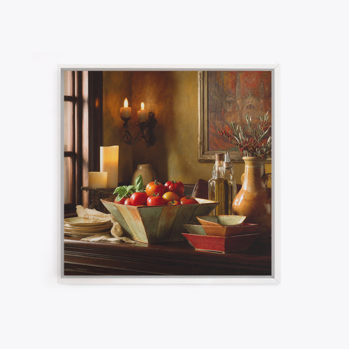 Classic Fruit Bowl Framed Canvas Print, Restaurant Art, Living Room Decor, Restaurant Decor, Fine Art, Bistro, Gallery Decor, RES-1x1-52
