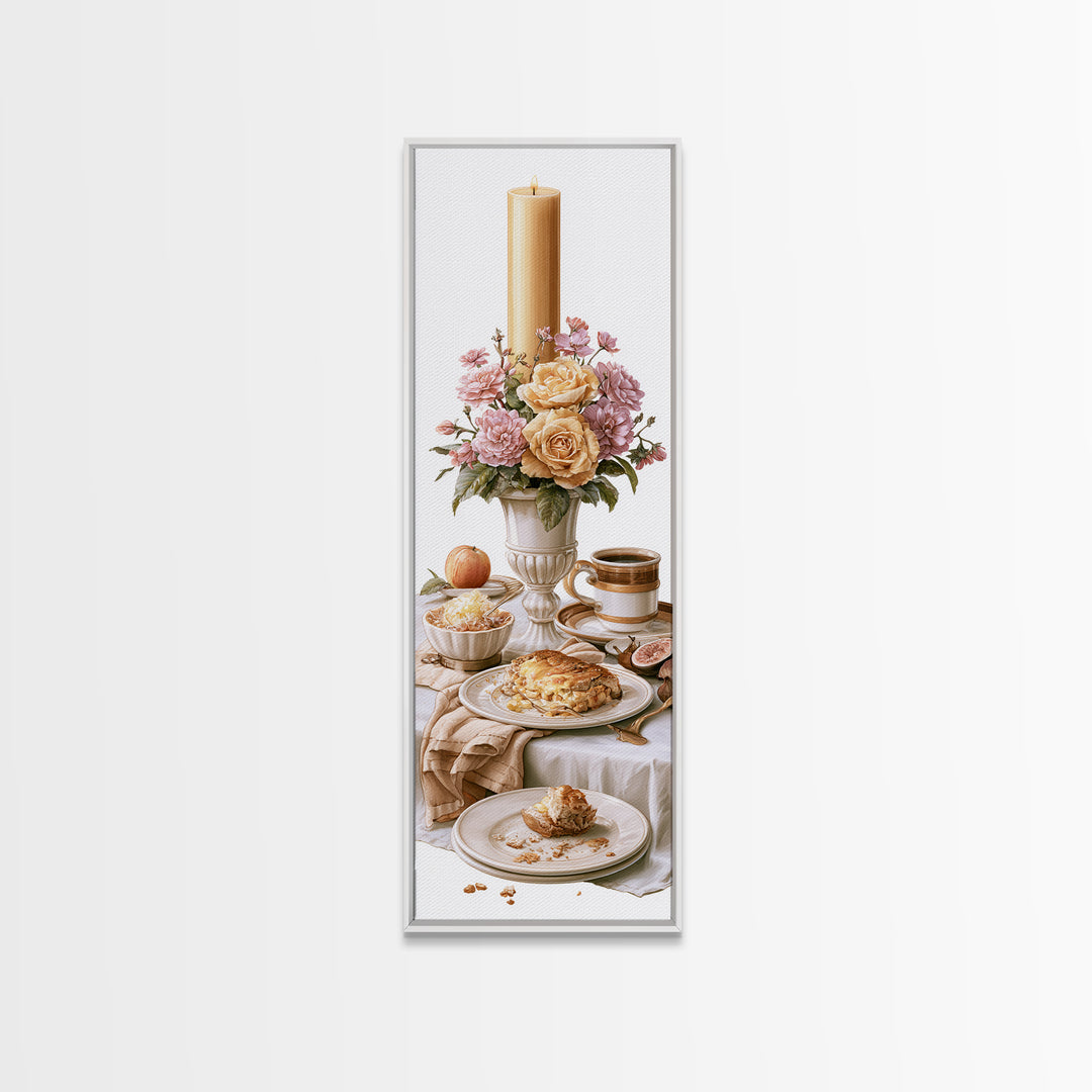 Elegant Table Objects Canvas Print, Restaurant Art, Kitchen Wall Art, Restaurant Decor, Fine Art, Bistro, Kitchen Wall Decor, RES-1x3-60
