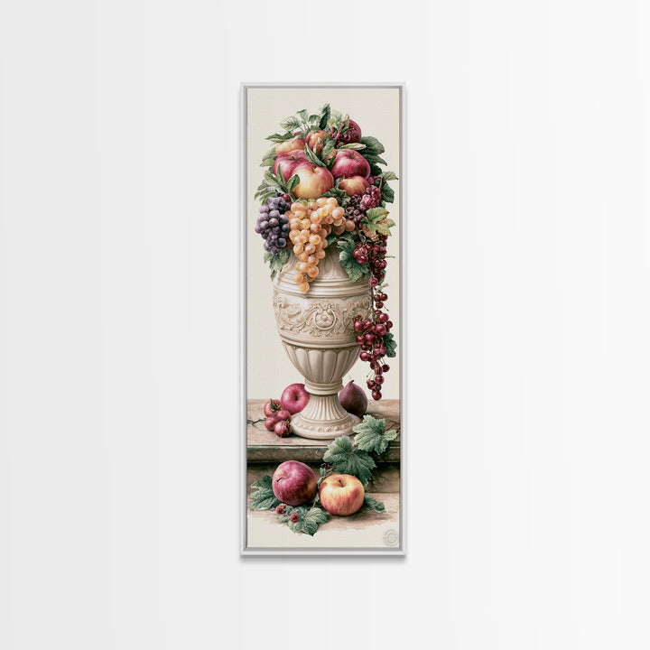 Classic Fruit Bowl Framed Canvas Print, Restaurant Art, Living Room Decor, Restaurant Decor, Fine Art, Bistro, Gallery Decor, RES-1x3-64