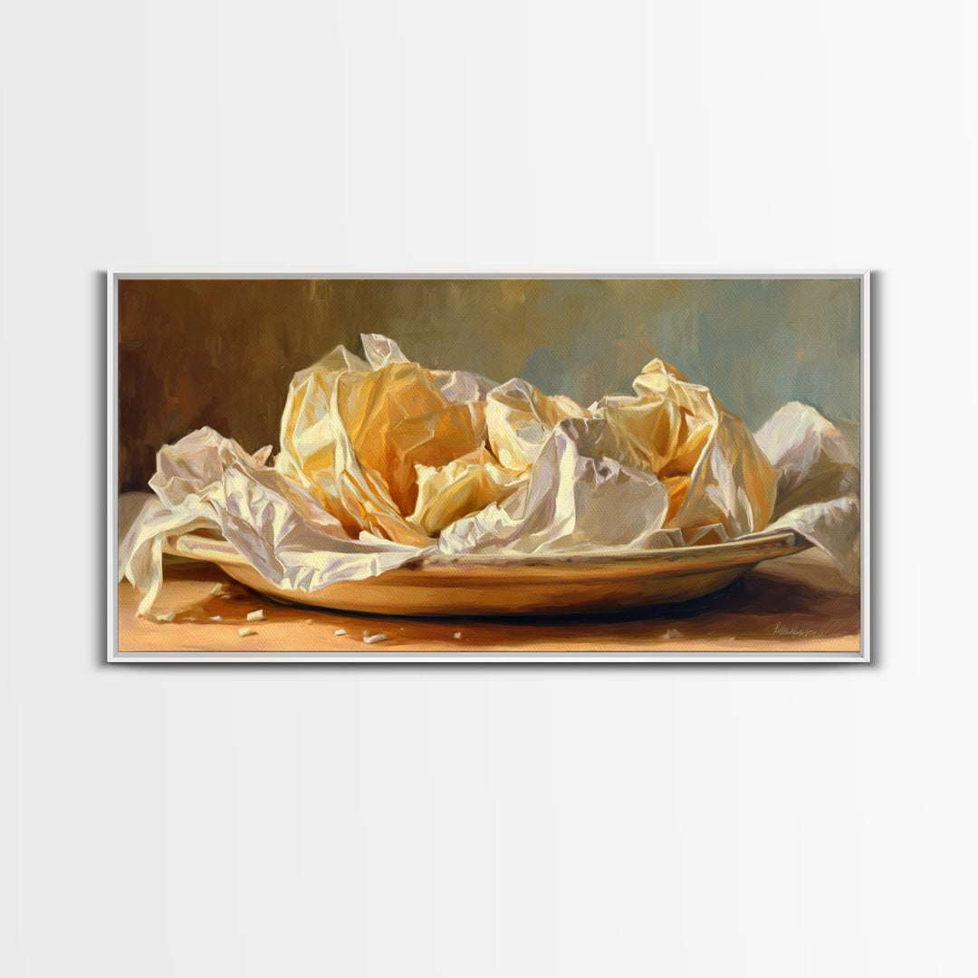 Ramen Bowl Rendered Framed Canvas Print, Restaurant Art, Contemporary Art, Restaurant Decor, Fine Art, Bistro, Kitchen Wall Art, RES-2x1-34