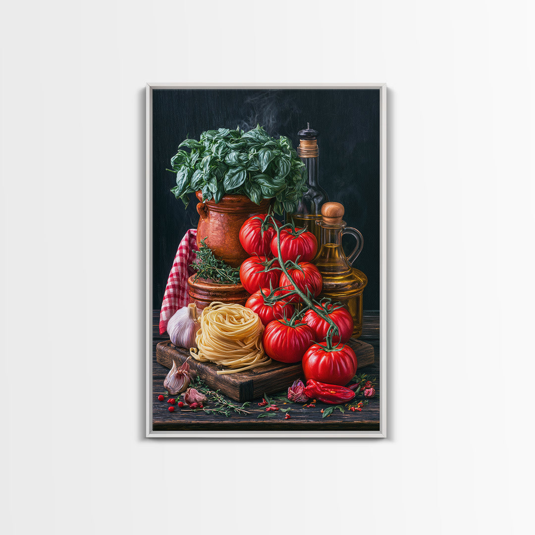 Blackboard Menu Feeling Without Readable Text Canvas Print, Restaurant Art, Framed Wall Art, Restaurant Decor, Watercolor Art, RES-2x3-5
