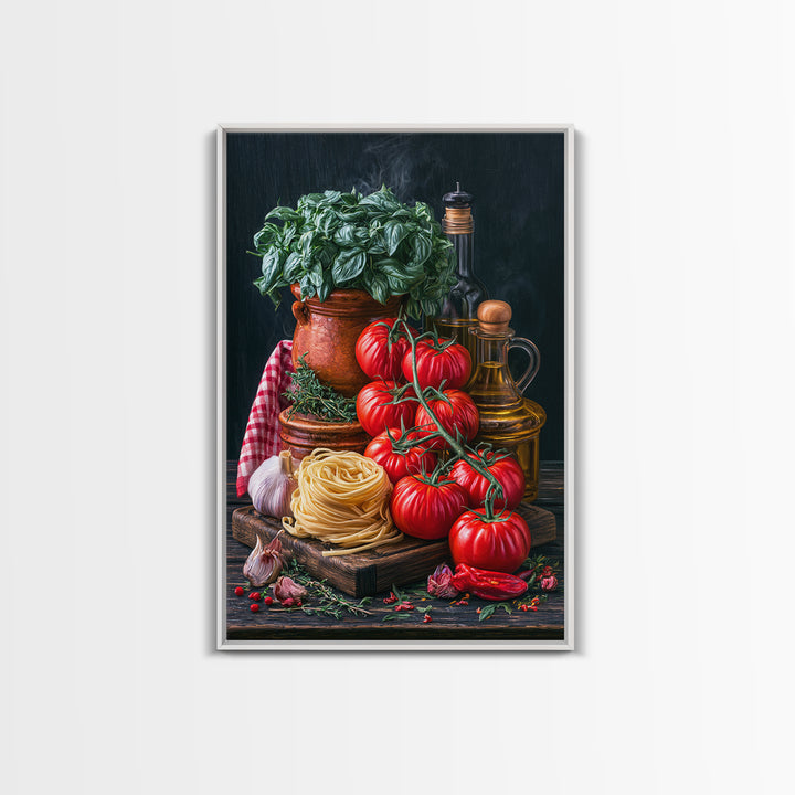 Blackboard Menu Feeling Without Readable Text Canvas Print, Restaurant Art, Framed Wall Art, Restaurant Decor, Watercolor Art, RES-2x3-5