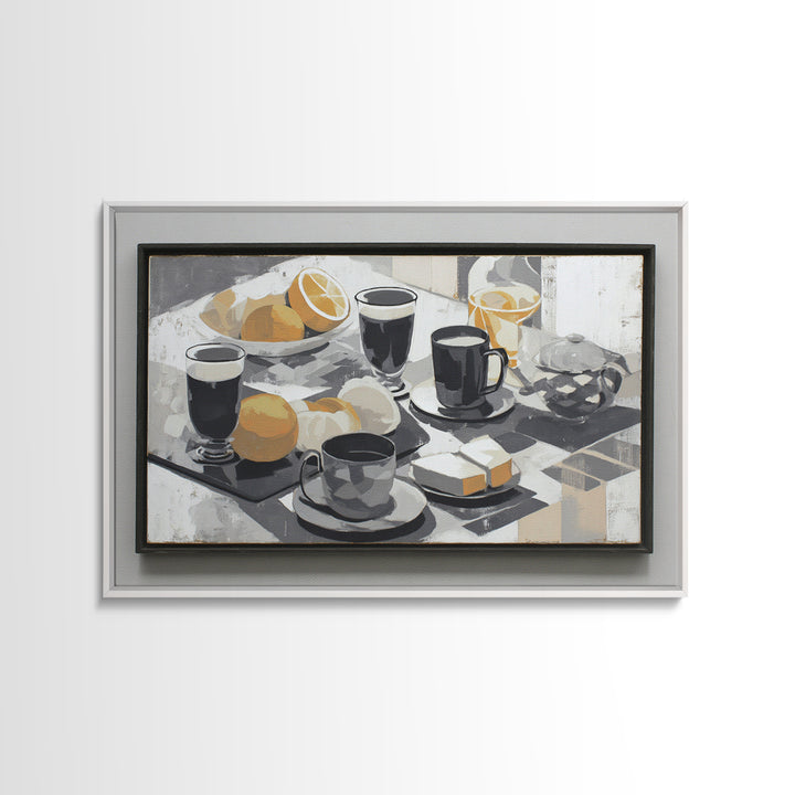 Cocktail and Citrus Bar Composition Framed Canvas Print, Restaurant Art, Canvas Print, Restaurant Decor, Fine Art, Bistro, RES-3x2-63