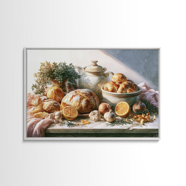 Blackboard Menu Feeling Without Readable Text Canvas Print, Restaurant Art, Neutral Decor, Restaurant Decor, Fine Art, Bistro, RES-3x2-73