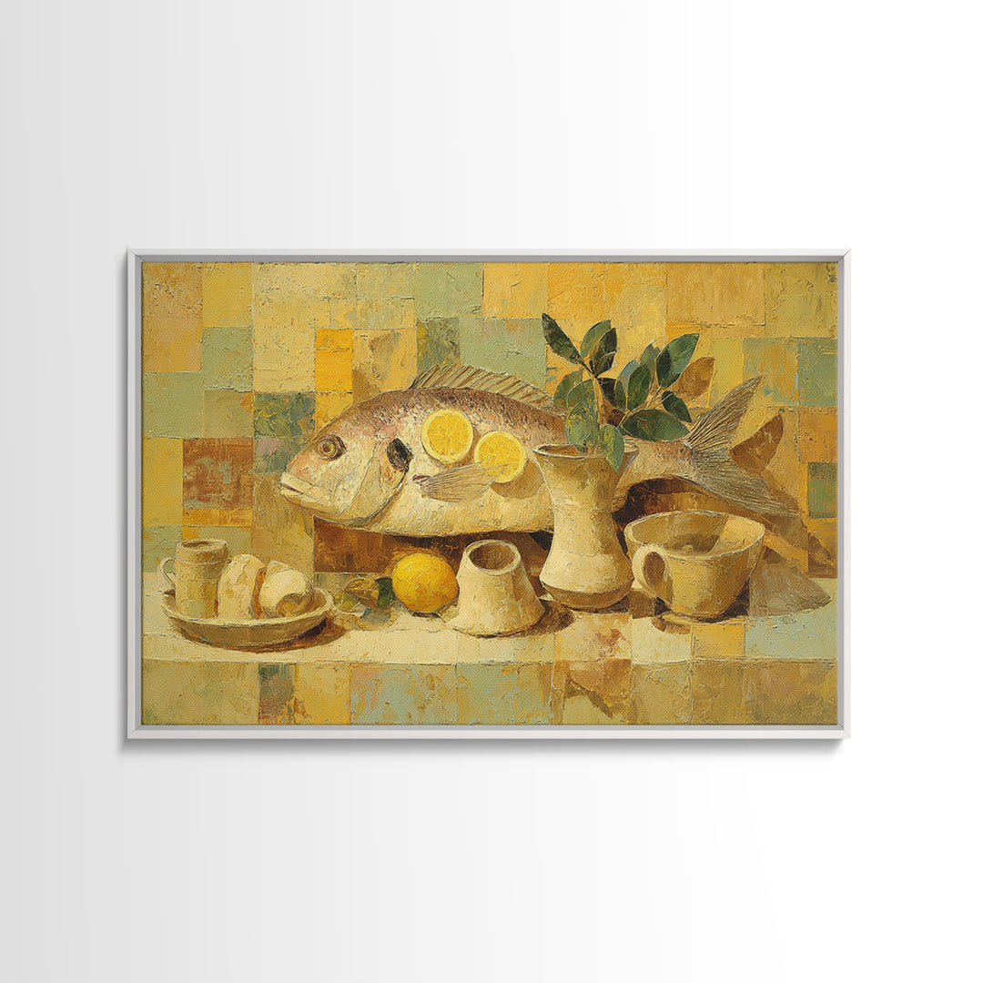 Rooster and Herbs for Farmhouse Restaurant Mood Canvas Print, Restaurant Art, Printable Wall Art, Restaurant Decor, Bistro, RES-3x2-96