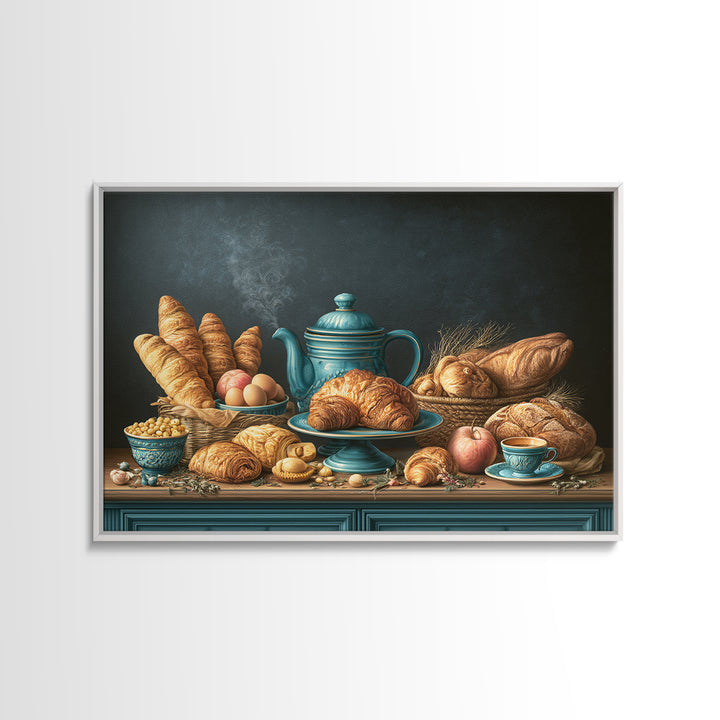 Blackboard Menu Feeling Without Readable Text Canvas Print, Restaurant Art, Luxury Decor, Restaurant Decor, Bistro, RES-3x2-97