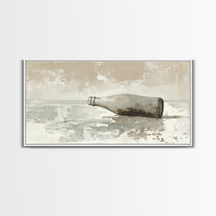 Drive in Movie Scene with Moonlit Cars Framed Canvas Print, Retro Art, Print, Living Room Decor, Oil Painting, Retro, RET-2x1-60