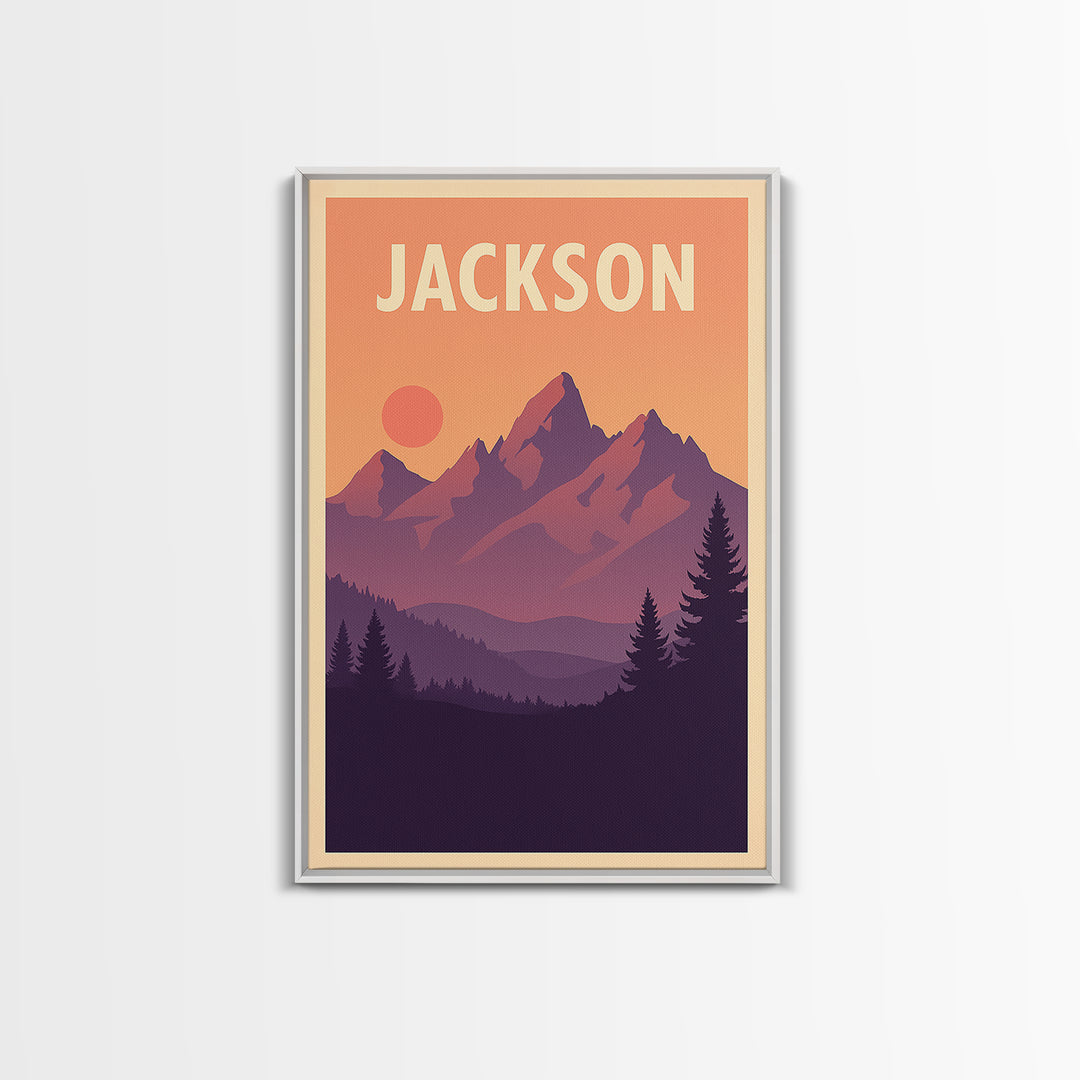 Jackson Mississippi Travel Poster, Canvas Print, Classic Poster Art, Jackson City Art, Travel Print, Travel Poster Set, City Art Print