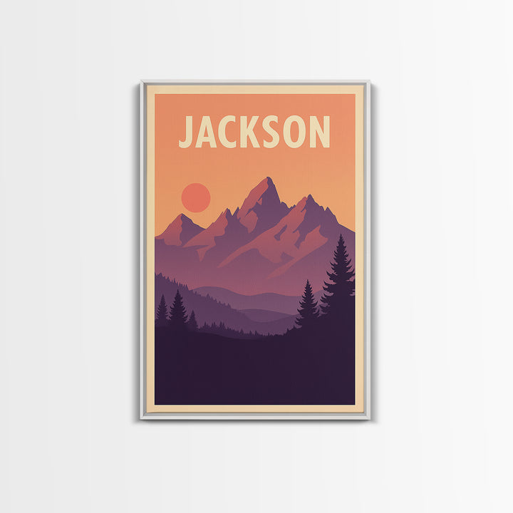 Jackson Mississippi Travel Poster, Canvas Print, Classic Poster Art, Jackson City Art, Travel Print, Travel Poster Set, City Art Print