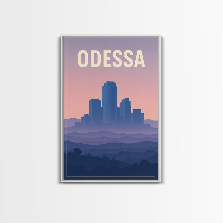 Odessa Travel Poster, Framed Canvas Print, Classic Travel Poster Art, Odessa City Art, Travel Poster Set, Vintage City Poster, Wall Art